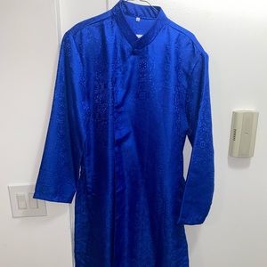 Men’s Ao Dai traditional blue jacket. Like new condition, Only worn once Size 52
